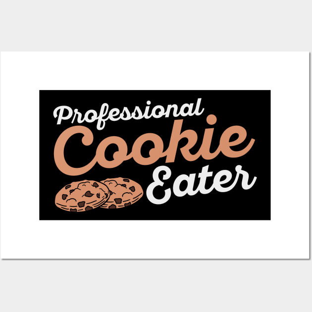 Cookie Eater Baker Baking Chocolate Cookies Lover Wall Art by Tom´s TeeStore